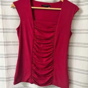 Used Women’s Elegant Red Ruched Top